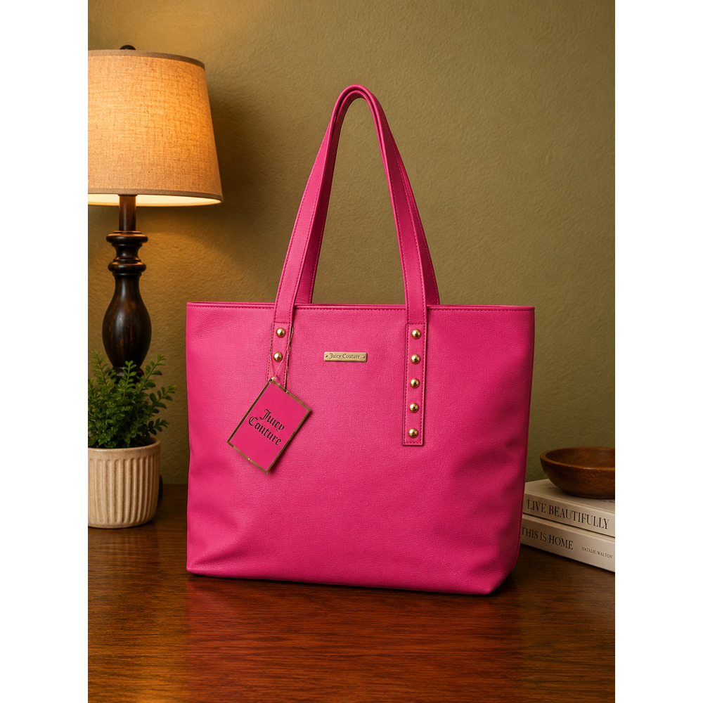 Juicy Couture Pink  large studded tote